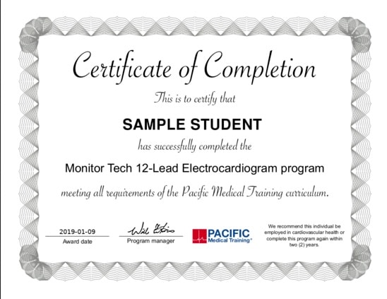 A certificate image